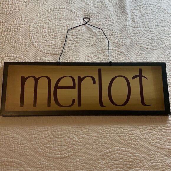 Rustic Merlot wall hanging - Picture 1 of 7